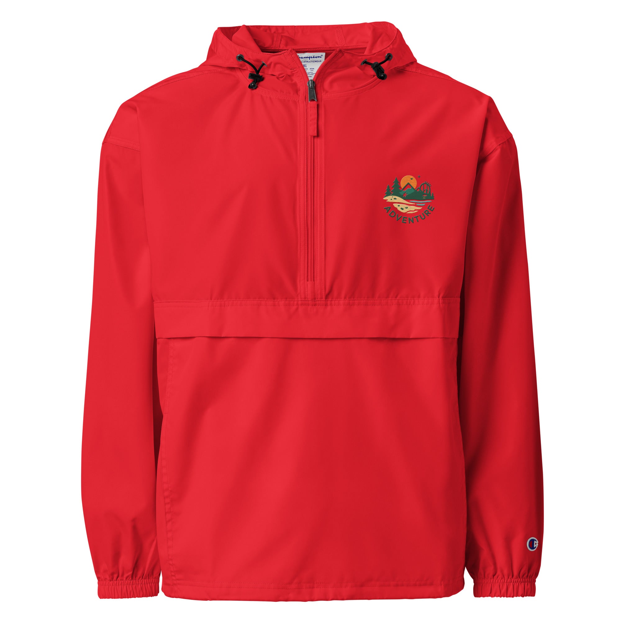 Adventure Day Out Champion Adults Packable Jacket with Hood and